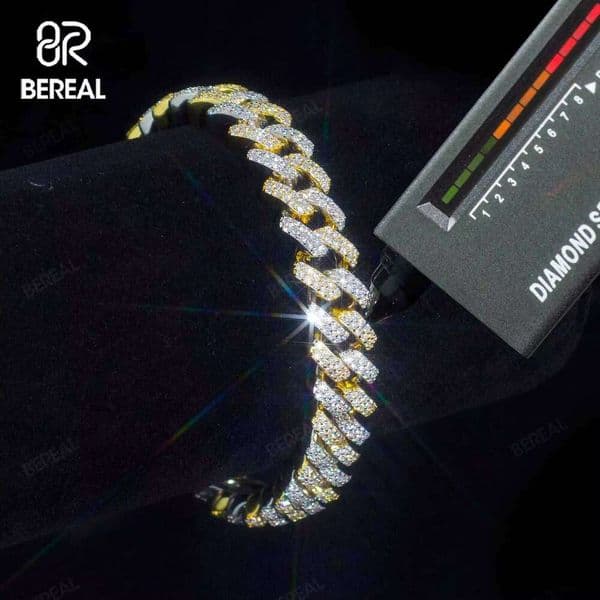 Hot Sale Men's Bracelet 10mm Wholesale Moissanite Cuban Link Chain