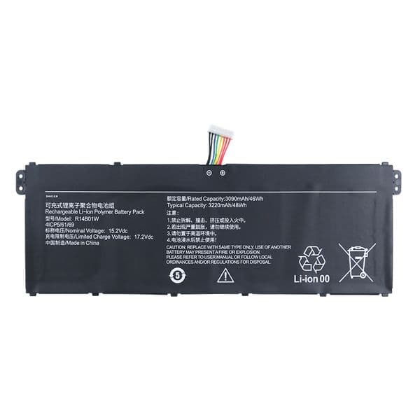 R14B01W 15.2V 46Wh Laptop Battery Replacement For Xiaomi Redmibook 14 16 Inch XMA1901-AA/AG/DG/BB/YN/DJ XMA2002 4ICP5/6/70 Ryzen 4500U