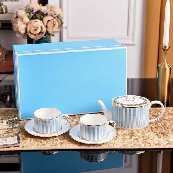 Premium Quality Porcelain Tea Service Complete with Trays Perfect Gourmet Dining Experience Y260520