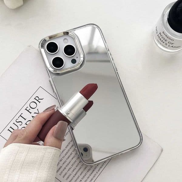 outdoor 2026 New 2025 New Plating Makeup Mirror Phone Case For Iphone 16 15 14 13 12 11 Pro Max XR X XS Hard Acrylic Shockproof Bumper Cover Free Shipping