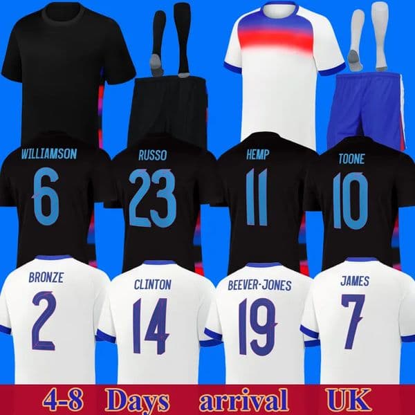 2025 England football shirt Williamson Soccer Jersey Russo Bronze FODEN Saka Toone KANE RICE FODEN 2026 National Team Home White Away Men Kid Women Men Kids Kit thumbnail 2