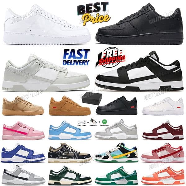 Free Shipping with box Designer shoes Best price mens womens triple black white men women Outdoor Recreation lowest discount Daily Outfit big size 36 47