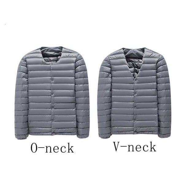 NewBang Matt Fabric Ultra Light Down Jacket Men V-neck Mens Down Jacket Slim Windproof Portable Lightweight Coat Warm Liner X250725