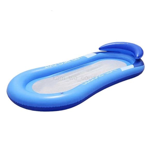 Inflatable Water Hammock Pool Float Bed Swim Ring Tube Mattress Beach Lounger Chair M250725