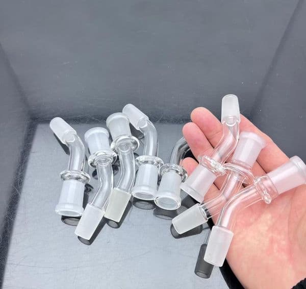 Glass Bowl Pipes Male Joint Smoking Pipes bongs Classic dual-purpose glass cigarette connector adapter 14mm