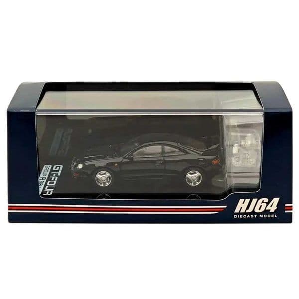 1/64 Hobby Japan for CELICA GT-FOUR WRC Edition (ST205) w/ Engine Black HJ641064ABK Diecast Models Car Collection Z250724