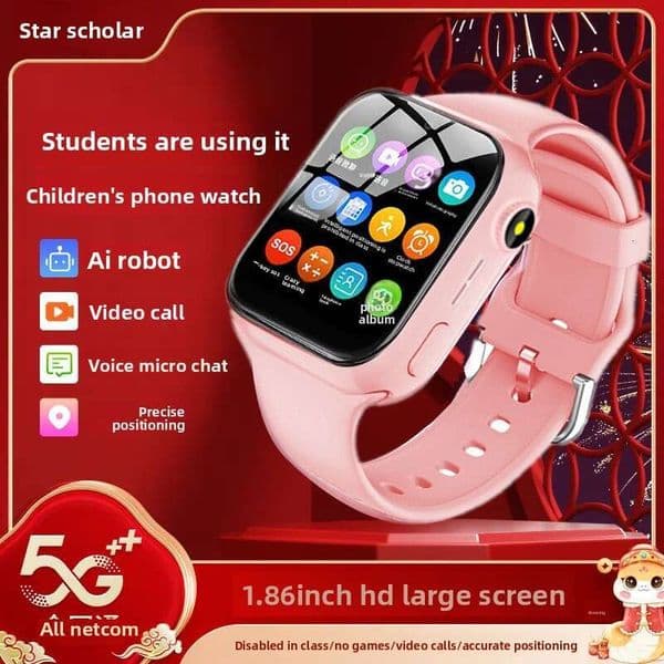 For Elementary School Students Genius Children's Smart Phone 5G Full Network Positioning Watch Boys And Girls Gift Waterproof