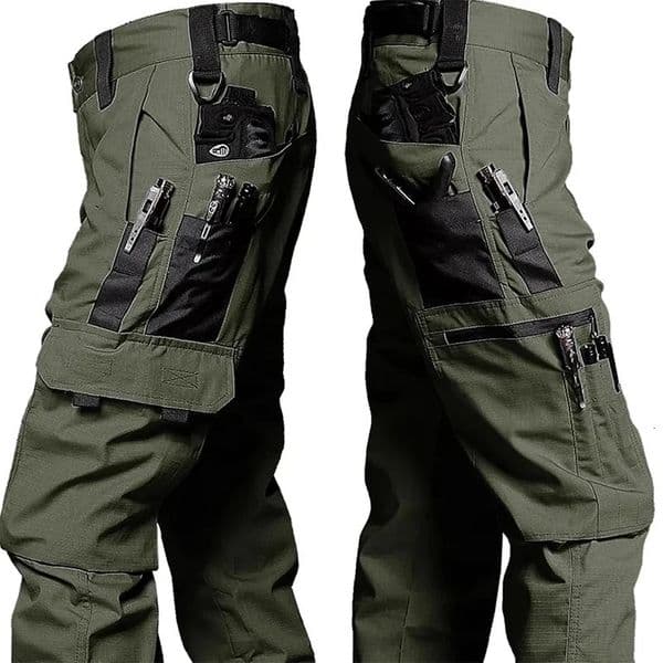 Tactical Work Pants Men Outdoor Cargo Trousers Multi-pocket Waterproof Pant Autumn Spring Outdoor Workwear Hiking Trousers250724BJ