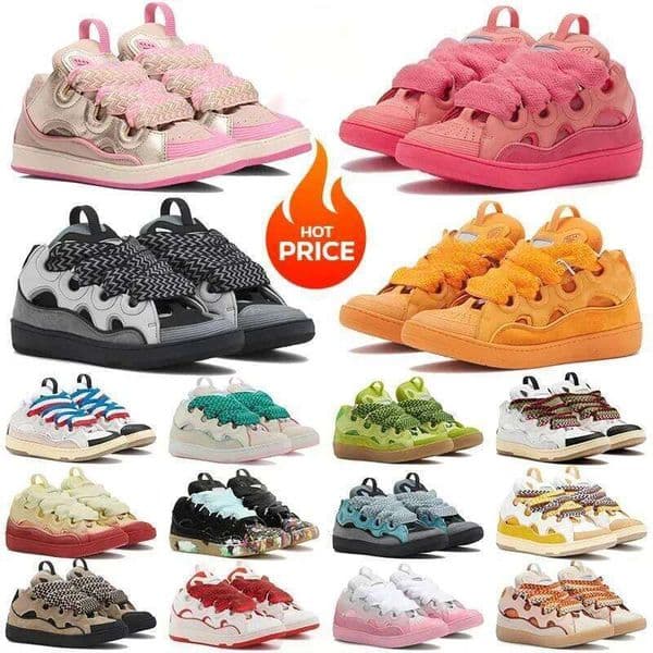 mens womens designer shoes leather sneakers Mother and Child pink green calfskin platform rubber sole casual black blue trainers
