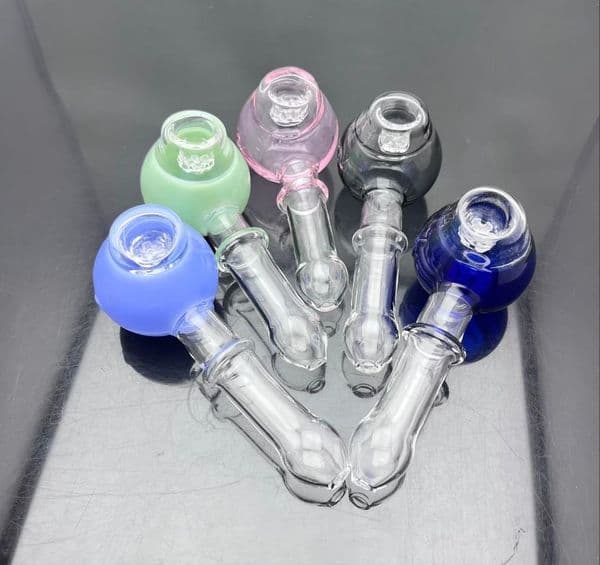 Glass Bowl Pipes Male Joint Smoking Pipes bongs New color thickened super large bubble snowflake filter pipe