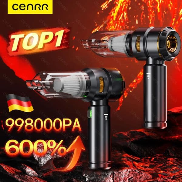 CENRR 998000PA Car Vacuum Cleaner Powerful Portable HandHeld Vacuum Cleaner For Car Wireless Cleaner Robot Car Accessories 250721