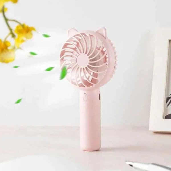 Rechargeable Mini Handheld Fan Cooling Fans Home Office Travel Outdoor and Camping is available for Operated Small Fan. R250725