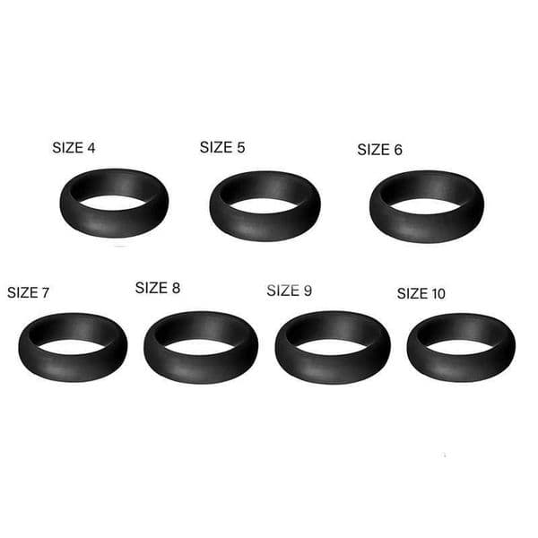 5.7Mm popular mens silicone cool ring silicone wedding ring environmentally friendly outdoor sports ring x2 W250417