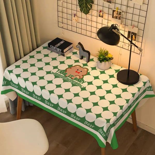 Designer Table cloths Luxury Table Mats Rectangle Waterproof Table Cover Brown Black Birthday Party Decorations Coquette