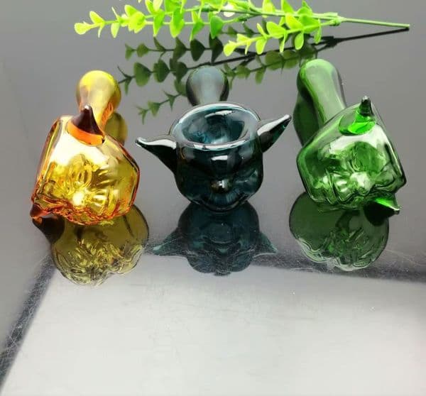 Smoking Pipes European and American popular pipes with sharp ears and colored glass
