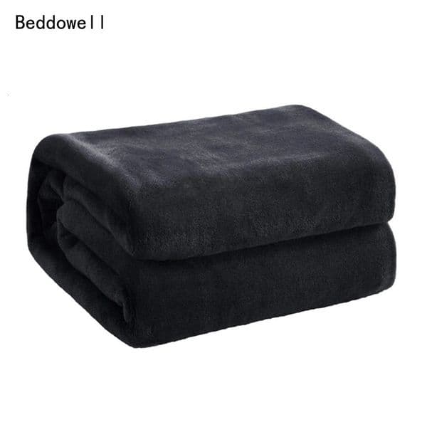 Spring Winter Flannel Blanket Fluffy Warm Soft Sofa Cover Bedspread Solid Blue Black Coral Fleece Plush Blankets For Beds 250721