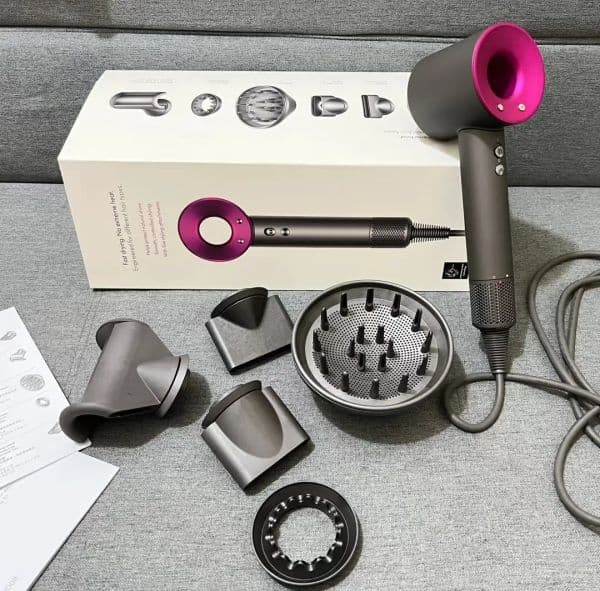 5 Styling Nozzles Salon Dryer Pro System Gentle Heat Tech for Healthy Scalp Care Natural Shine Protection Fast Drying Hair Blower