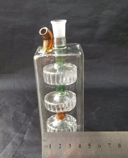 High quality three tires , Wholesale Glass Bongs Accessories, Glass Water Pipe Smoking, Free Shipping