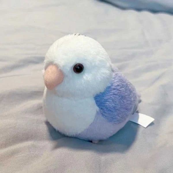 Lovebird Parrot High Fidelity Plush Budgerigar Budgie Plush Toy Lifelike Animals Simulation Stuffed Doll Toy W250407
