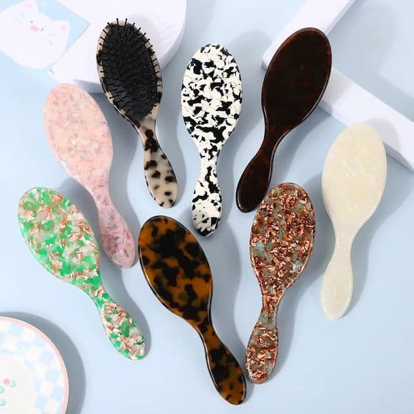 Korean Style Acetate Oval Airbag Comb Long Hair -Tangle Hairdressing Comb Curling Scene Air Cushion Comb Professional Salon 250726