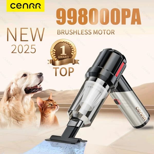 CENRR 998000PA Car Vacuum Cleaner Strong Suction Powerful Handheld Wireless Vacuum Cleaner Mini Blower for Home Appliance 250721