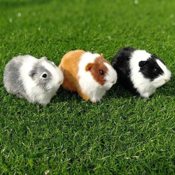Simulated fur Guinea pig animal plush stuffed doll hamster doll plush toy soft stuffed animal pattern childrens birthday gift W250407