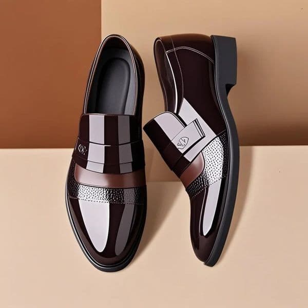 Mens Leather Shoes Retro Carved Lace-up Brogue Oxford Wedding Men Dress Shoes Male Formal Business Gentleman Office Shoes 250723
