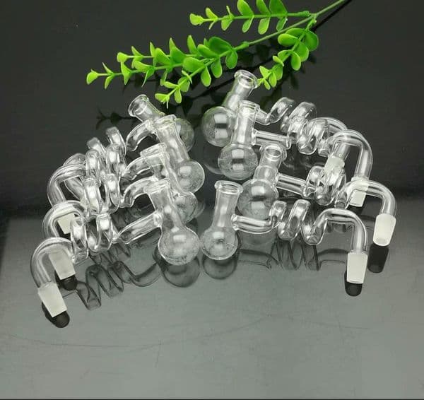 Europe and Americaglass pipe bubbler smoking pipe Transparent spiral T-shaped pot