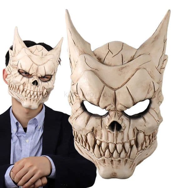 Anime Kaiju No 8 Kafka Hibino Mask Cosplay Skull Monster Latex Helmet Defense Force Halloween Carnival Party Costume Props M250728
