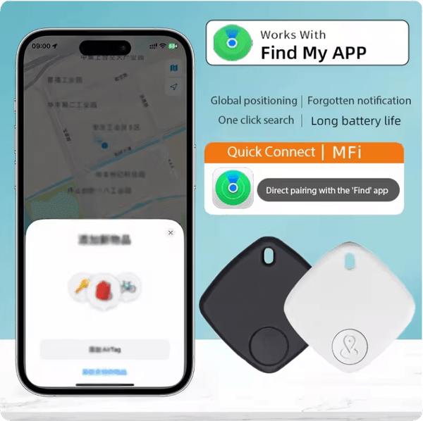 Mini Smart GPS Tracker Wireless Anti-Lose Reminder Device SmartTag for phone ipad Find My APP Key Kids Finder Locator