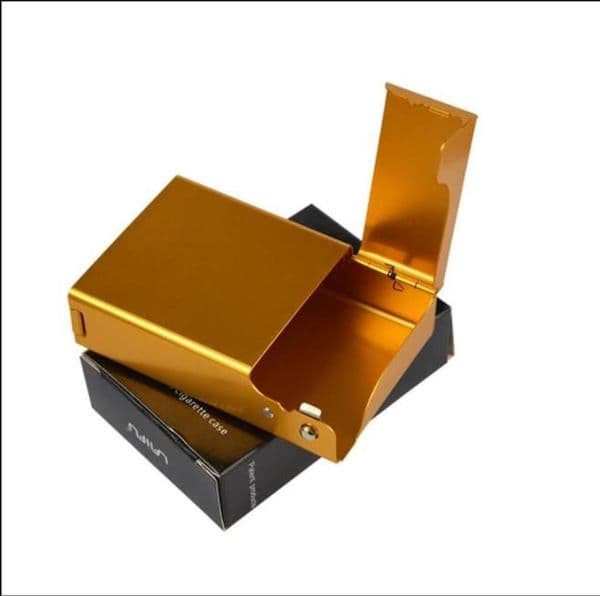 New Hot Selling Laifoubao Side Open Tobacco Box Aluminum Alloy High-end Men's Tobacco Box Spot Wholesale