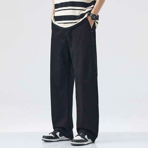 Designer Clothing 2025 HIQOR American Casual Straight Spring Men's Summer Y2k Cargo Pants Baggy Armygreen Haruku Jogging Trousers Man