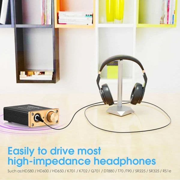 Nobsound Mini Class A Headphone Amplifier HiFi Desktop Stereo Audio Amp for K701/K702/Q701 High-impedance Headsets DC 5V Powered X2507261