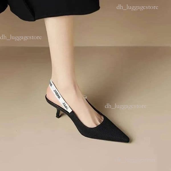 10A Sexy 2025 Summer Pointy Heels Fashion Letter Design Lace-up Elegant Women's Dress Stiletto Sandals Party atos De Mujer 351