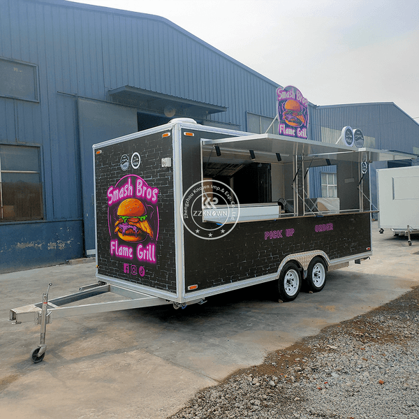 Street Barbecue Food Concession Trailer Mobile Small Deep Fryer Food Truck Food Trailer Ice Cream Van Fast Food Truck