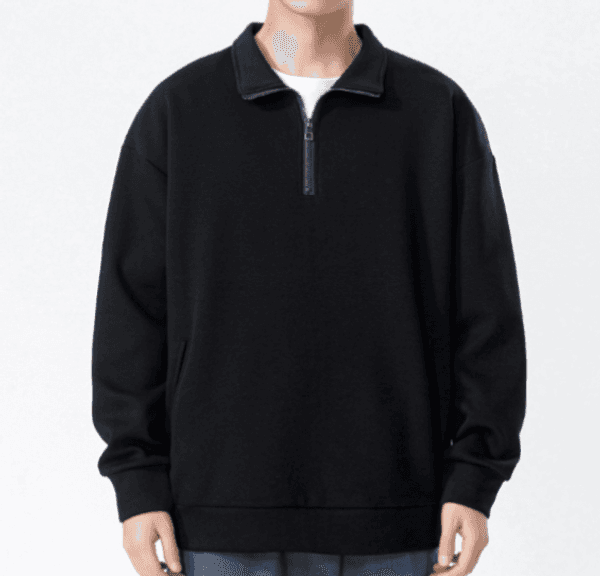 278 Turtleneck Sweatshirt for Men Autumn and Winter Thickened Loose Trendy Solid