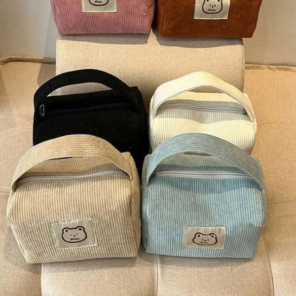 Cosmetic Bags for Women Plush Cute Handbag Summer Fashion Soft Comfortable Large Capacity Trendy With Handle 250725