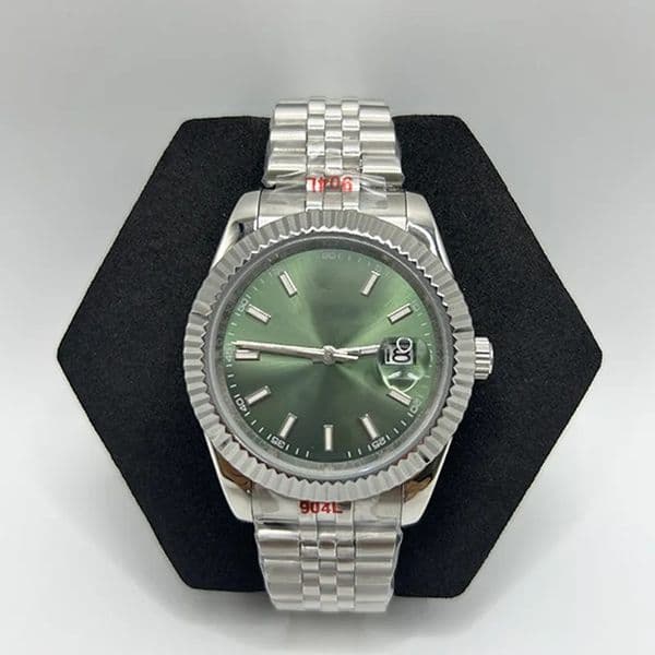 41mm 36mm green face dial designer mens watch 2813 automatic mechanical movement sapphire mirror 904L stainless steel bezel strap casual style wristwatch jason007