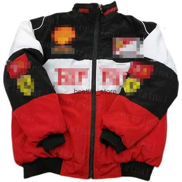 F1 Formula One Racing Jacket mens hoodies Vintage winter car Fans Oversized Full Embroidered Cotton Clothing Coat Clothing Racing outerwear Windproof ss Q250729
