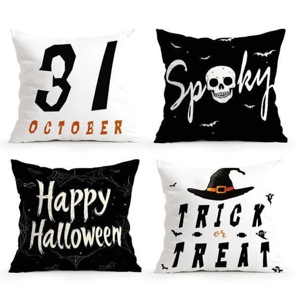 Halloween Decoration Pillowcase Cushion Polyester 45x45cm Throw Pillow Cover Sofa Chair Bed Cushion Cover Pillow Slip Home Decor Z250729