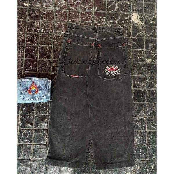 Jean JNCOS Mens Clothing Pantalones Hombre Streetwear Pants JEANS Clothes Ripped Denim Shorts Baggy JORTS 2000s Y2K JNCO 240823 8c3 e8d