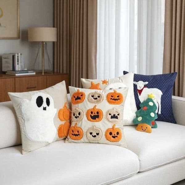 Ghost Decoration Chuvch Pillow Covers Halloween Party Decoration Pillowcase with Zipper Halloween Pumpkin Pillow Covers 4545 Z250729