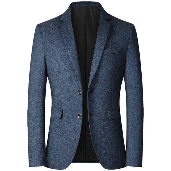 BROWON Business Casual Jackets for Men Spring and Autumn Solid Color TurnDown Collar Suits Blazer Wedding 250730