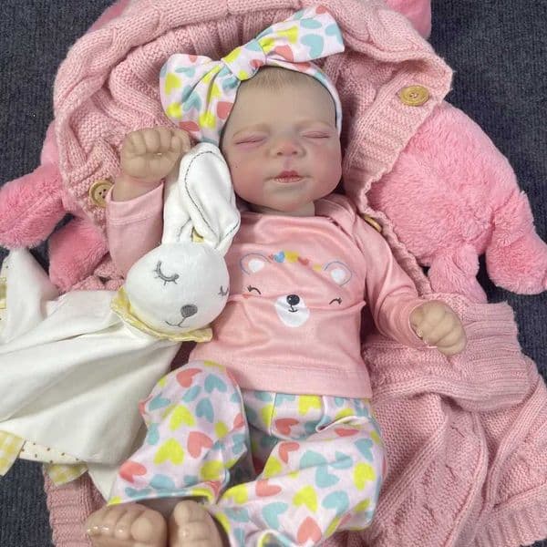 18 Inch Able Reborn Baby Doll Pascale Lifelike Newborn Doll Handmade 3D Skin Tone Visible Veins Christmas Gift Toy Doll XJ250730