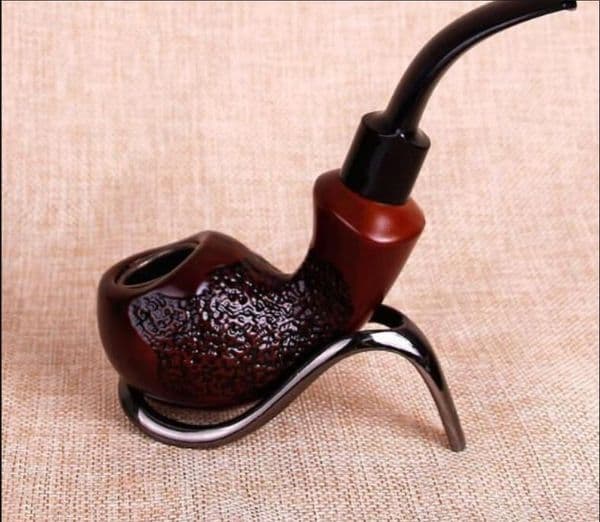 Manufacturer's direct-selling resin pipe imitated solid wood removable washable filter acrylic bend handle pipe fittings wholesale
