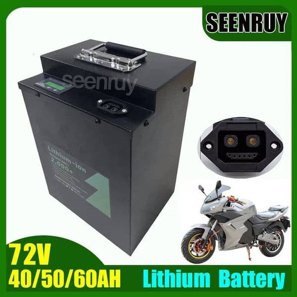 LI-ION 72V 40AH 50AH 60AH Lithium Battery with Smart BMS Bluetooth for Electric Vehicle Scooter Motorcycle Golf Cart