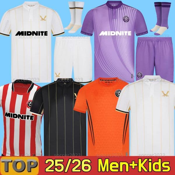 2025 2026 Sheffield soccer jerseys CAMPBELL MOORE AHMEDHODZIC HAMER Unitedes SOUZA DAVIES BOGLE BREWSTER MCBURNIE SHARP NDIAYE TRAORE 25 26 Football Shirt kids kit