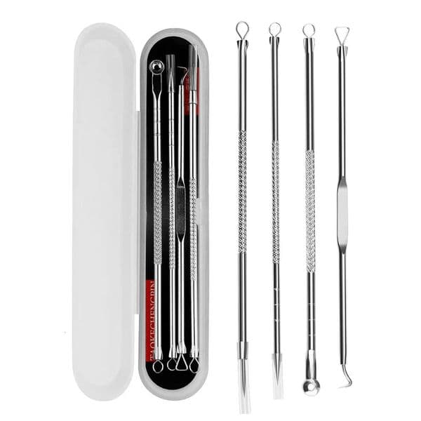 4PCS Blackhead Comedone Black Spot Pimple Blemish r Skin Care Women Beauty Treatment Pore Cleanser Needle Hook 250726