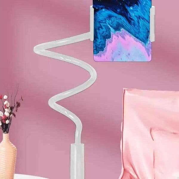 Phone Holder Stand Lazy Headrest Bed Overhead Adjustable Clip With 360-Degree Rotation & Non-Slip Bracket For Home