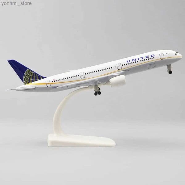20cm Alloy Metal 787 B787 United Airlines Airplane Model Diecast Aircraft with Landing Gears Collectible Airplane Model L250730